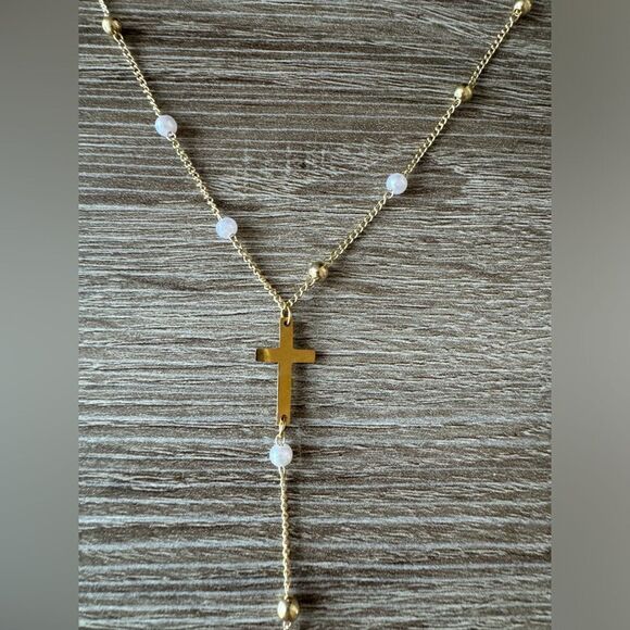 Y shape cross necklace A1189 - Picture 5 of 7